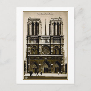 Notre Dame, Parijs, Frankrijk, Briefkaart
