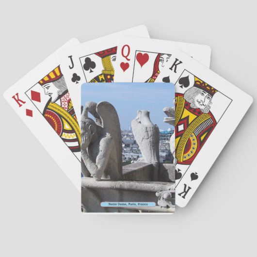 Notre Dame, Parijs, Frankrijk Pokerkaarten (Achterkant)