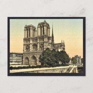 Notre Dame, Parijs, klassieke Photochrom van Frank Briefkaart