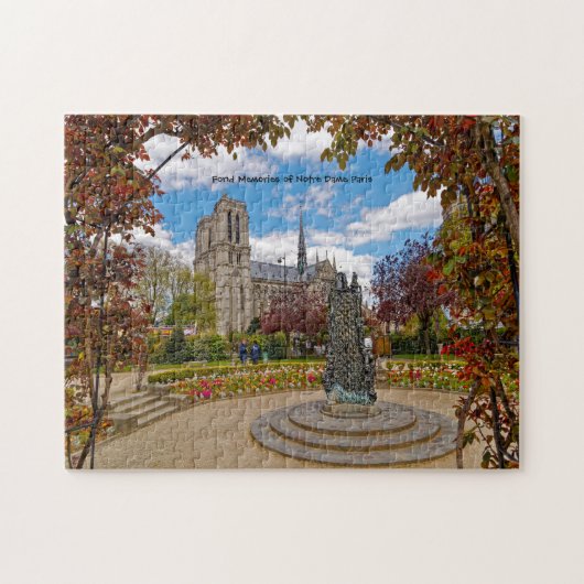 Notre Dame Parijs. Legpuzzel (Horizontaal)