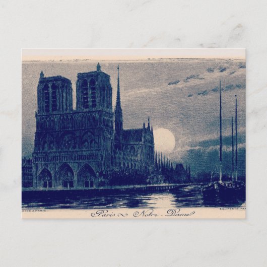 Notre Dame Paris Briefkaart (Voorkant)