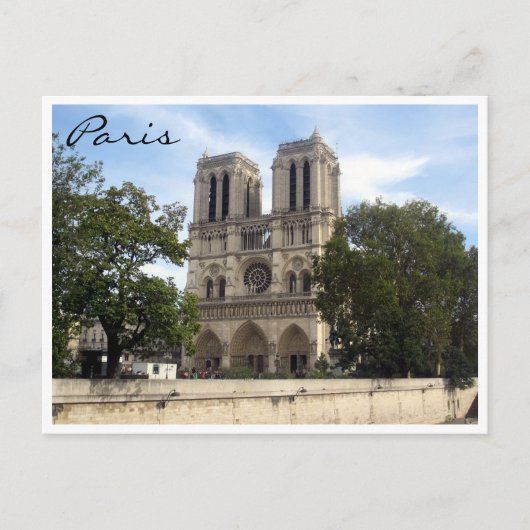 Notre Dame Paris Briefkaart (Voorkant)