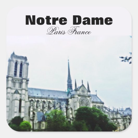 NOTRE DAME PARIS FRANCE stickers (Voorkant)