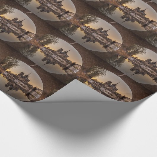 Notre-Dame, PAris, Frankrijk Cadeaupapier (Hoek)