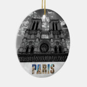 Notre Dame Paris Frankrijk Kerst van de kathedraal Keramisch Ornament (Rechts)