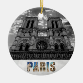 Notre Dame Paris Frankrijk Kerst van de kathedraal Keramisch Ornament
