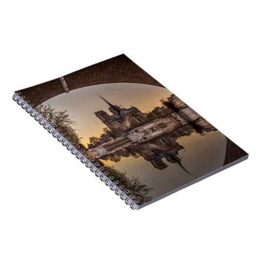 Notre-Dame, PAris, Frankrijk Notitieboek (Rechterzijde)