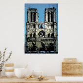 Notre Dame Paris Frankrijk Poster (Keuken)