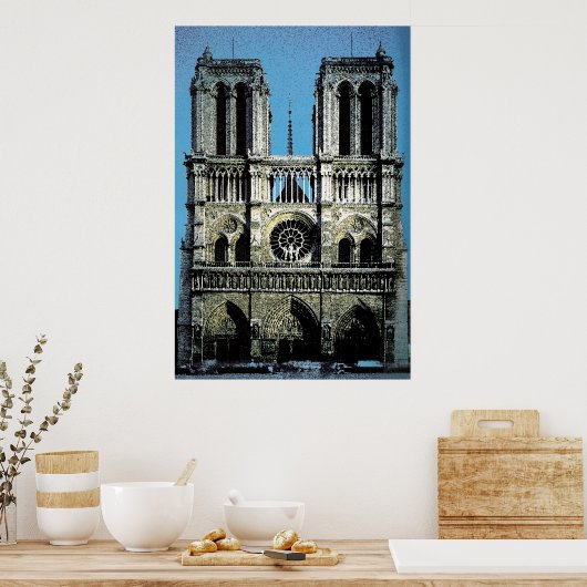Notre Dame Paris Frankrijk Poster (Keuken)