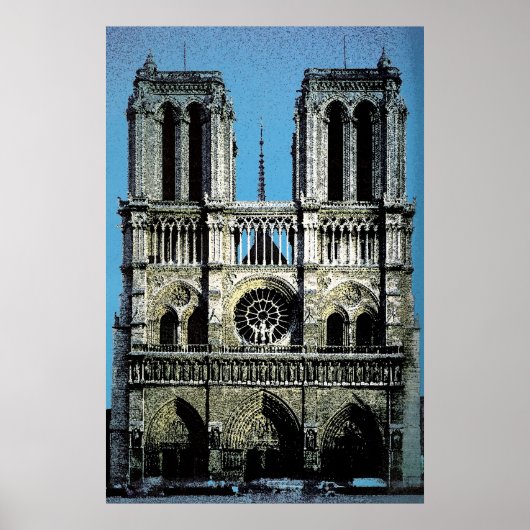 Notre Dame Paris Frankrijk Poster (Voorkant)