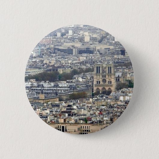 Notre Dame Paris Frankrijk Ronde Button 5,7 Cm (Voorkant)