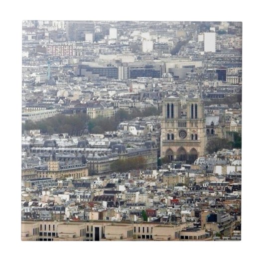 Notre Dame Paris Frankrijk Tegeltje (Voorkant)
