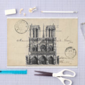 Notre Dame Paris Frans Briefkaart Weefselpapier Tissuepapier (Craft)