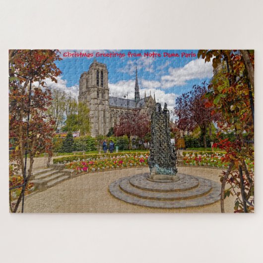 Notre Dame Paris. Jigzaag Puzzle Legpuzzel (Horizontaal)