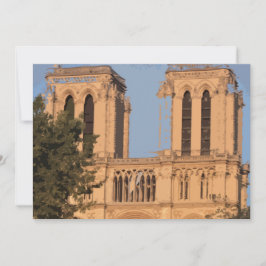 Notre Dame Paris kaart (blanco)