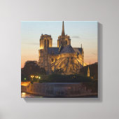 Notre Dame Paris stretched canvas Print (Voorkant)