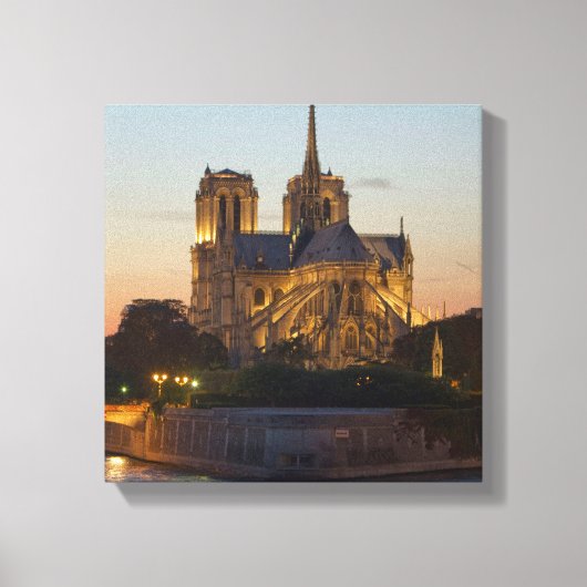 Notre Dame Paris stretched canvas Print (Voorkant)