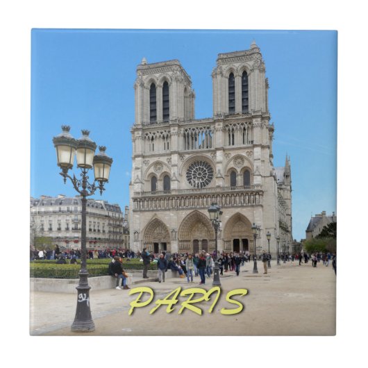 Notre Dame PARIS Tegeltje (Voorkant)
