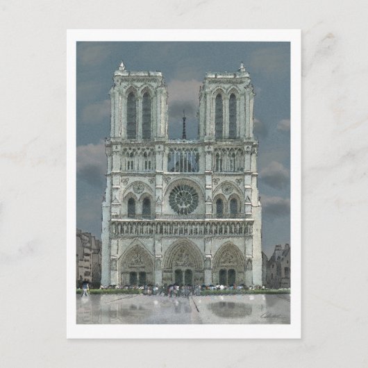 Notre Dame-postkaart Briefkaart (Voorkant)