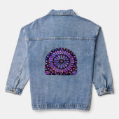Notre Dame roos venster Denim Jacket (Achterkant)