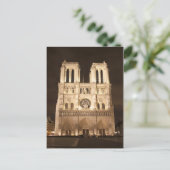 Notre Dame 's nachts Briefkaart (Staand voorkant)
