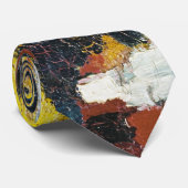 Notre Dame schilderij van Henry Lyman Sayen Stropdas (Opgerold)