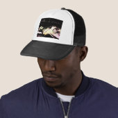 Notre Dame Statue Grunge Trucker Pet (In situ)