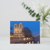 Notre Dame tijdens het Briefkaart van de (Staand voorkant)