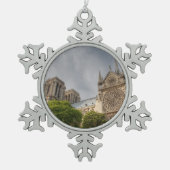 Notre Dame Tin Sneeuwvlok Ornament (Voorkant)