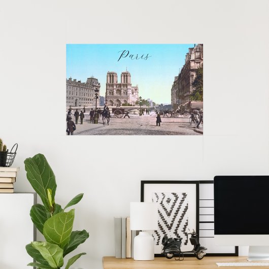 Notre-Dame van Parijs (1890) Poster (Thuiskantoor)