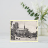 Notre Dame, Vintage Parijs Briefkaart (Staand voorkant)