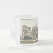 Notre Dame, Vintage Parijs Matglas Koffiemok (Voorkant links)