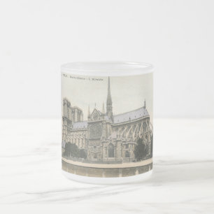 Notre Dame, Vintage Parijs Matglas Koffiemok