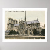 Notre Dame, Vintage Parijs Poster (Voorkant)