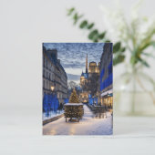 Notre Dame Winter Scene Briefkaart (Staand voorkant)