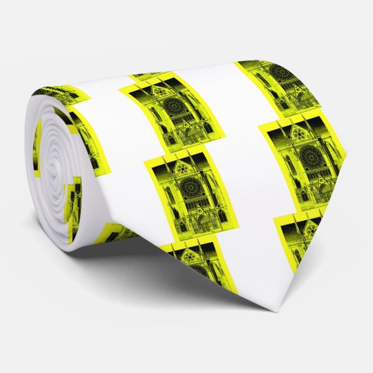 notre dame yellow stropdas (Opgerold)