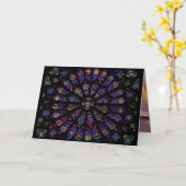 Notre Dame Zuid Roos raam  Kaart (Gele Bloem)