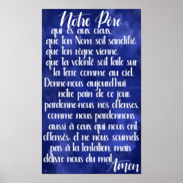 Notre Père (Het gebed van de Heer in het Frans) Poster
