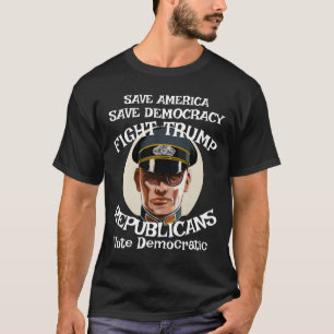 NoTrump Republikeinse Partij Afstudeerpensioen Huw T-shirt