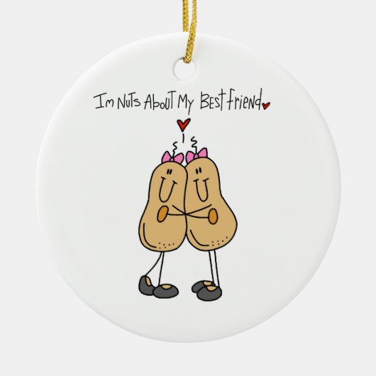 Nots over mijn beste T-shirts voor vrienden en cad Keramisch Ornament (Voorkant)