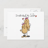 Nots over mijn zuster T-shirts en cadeautjes Briefkaart (Voorkant / Achterkant)