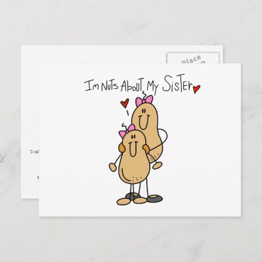 Nots over mijn zuster T-shirts en cadeautjes Briefkaart (Voorkant / Achterkant)