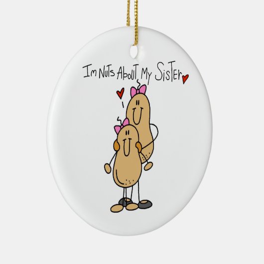 Nots over mijn zuster T-shirts en cadeautjes Keramisch Ornament (Rechts)