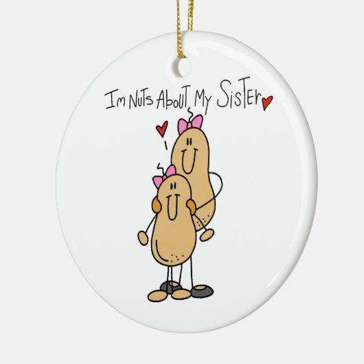 Nots over mijn zuster T-shirts en cadeautjes Keramisch Ornament (Links)