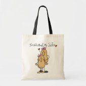 Nots over mijn zuster T-shirts en cadeautjes Tote Bag (Voorkant)