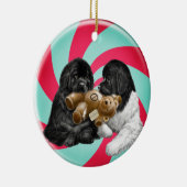 Notta Bear Candy Cane Keramisch Ornament (Rechts)