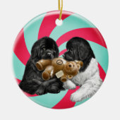 Notta Bear Candy Cane Keramisch Ornament (Voorkant)