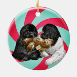 Notta Bear Candy Cane Keramisch Ornament