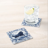 Notta Bear Delft Blue Newfoundlander Kartonnen Onderzetters (Insitu)