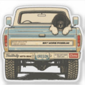 Notta Bear Hillbilly Newfoundland Vrachtwagen Sti Sticker (Voorkant)